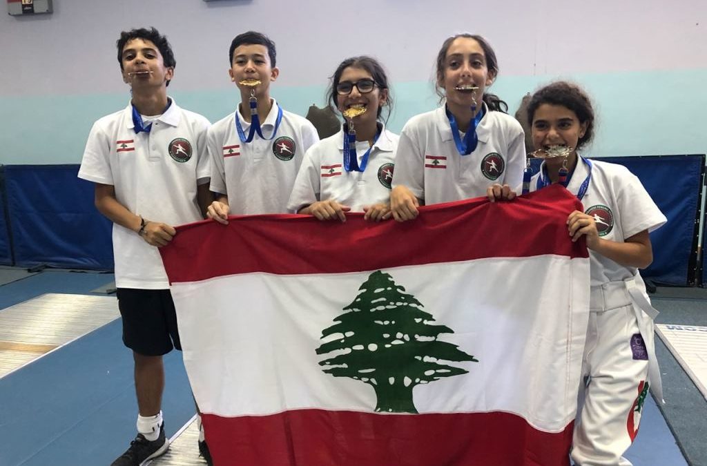 ذهبيتان للبنان في بطولة العرب للمبارزة للفئات العمرية في الاردن