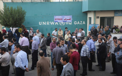 إضراب في مؤسسات الأونروا احتجاجا على تقليص خدماتها في غزة