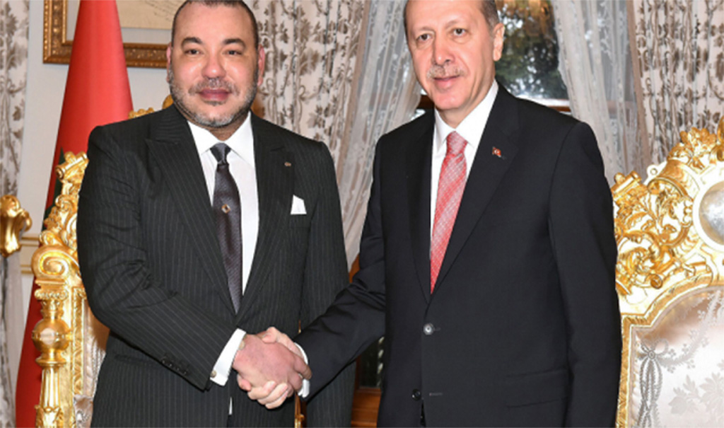 ملك المغرب لأردوغان: حريصون على مواصلة العمل سويا معكم