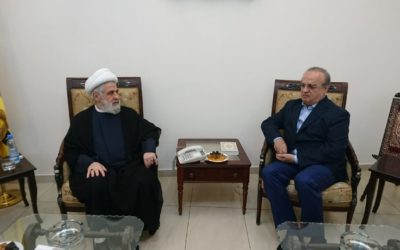 وهاب زار نائب الأمين العام لـ “حزب الله” وعرض معه التطورات المحلية والإقليمية