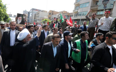 روحاني وظريف يشاركان في مسيرات “يوم القدس”