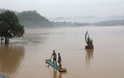 إخلاء مدينة صينية غارقة في مياه الفيضانات