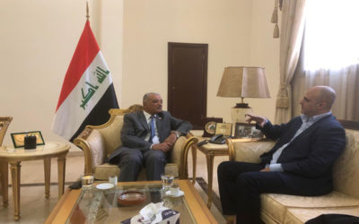 المستشار الخاص لوهاب زار السفير العراقي في لبنان وعرض معه العلاقات بين البلدين
