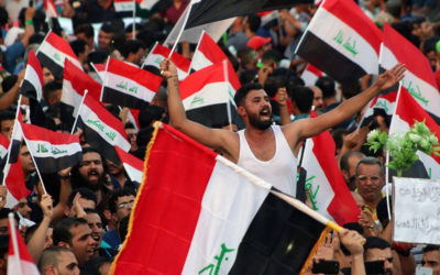 قوات الأمن العراقية اطلقت النار على عشرات المتظاهرين في بغداد