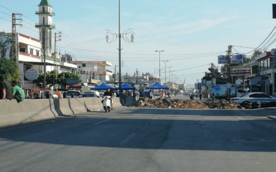 تواصل قطع الطرقات في بعض المناطق اللبنانية