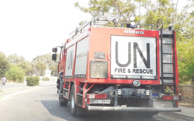 قوات اليونيفيل تشارك في عملية اطفاء الحرائق في المشرف