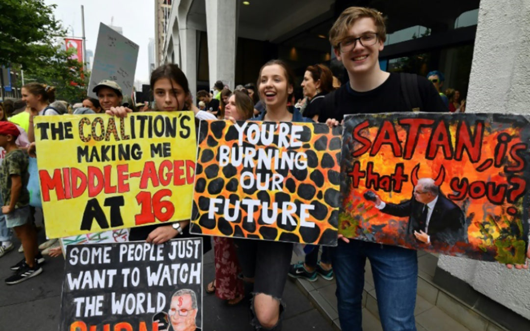 متظاهرون في سيدني أطلقوا احتجاجات عالمية على ظاهرة الاحتباس الحراري