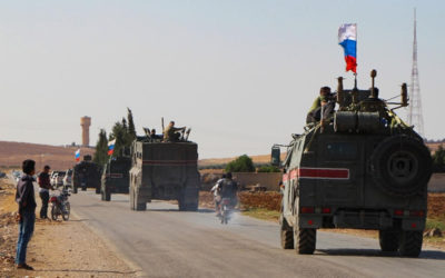 بدء تسيير الدورية الروسية-التركية المشتركة الثانية بريفي الدرباسية وعين العرب شمالي سوريا