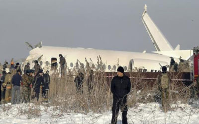 مقتل 14 شخصا بتحطم طائرة ركاب في كازاخستان