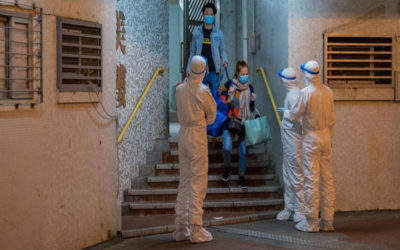 إجلاء مئات السكان في برج بهونغ كونغ بعد اكتشاف إصابتين بفيروس كورونا