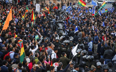 احتجاجات في بوليفا بعد فوز لويس آرسي بالانتخابات الرئاسية