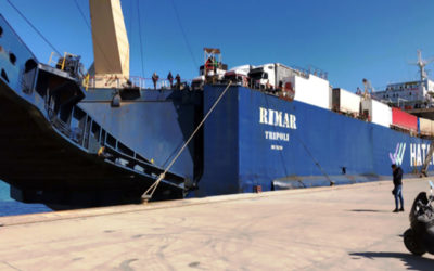 وصول سفينة لبنانية محملة ب 6 شاحنات اوكسجين الى مرفأ طرابلس واخرى تصل مساء