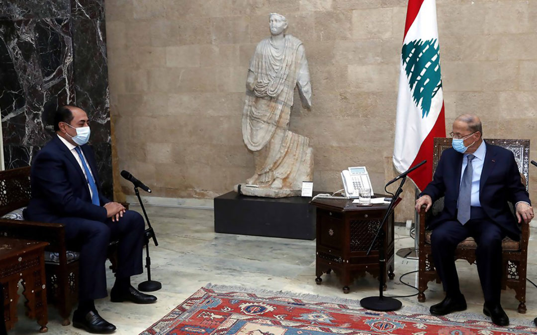 الرئيس عون التقى زكي: نرحّب بأي مبادرة تقوم بها جامعة الدول العربية لحل الأزمة اللبنانية