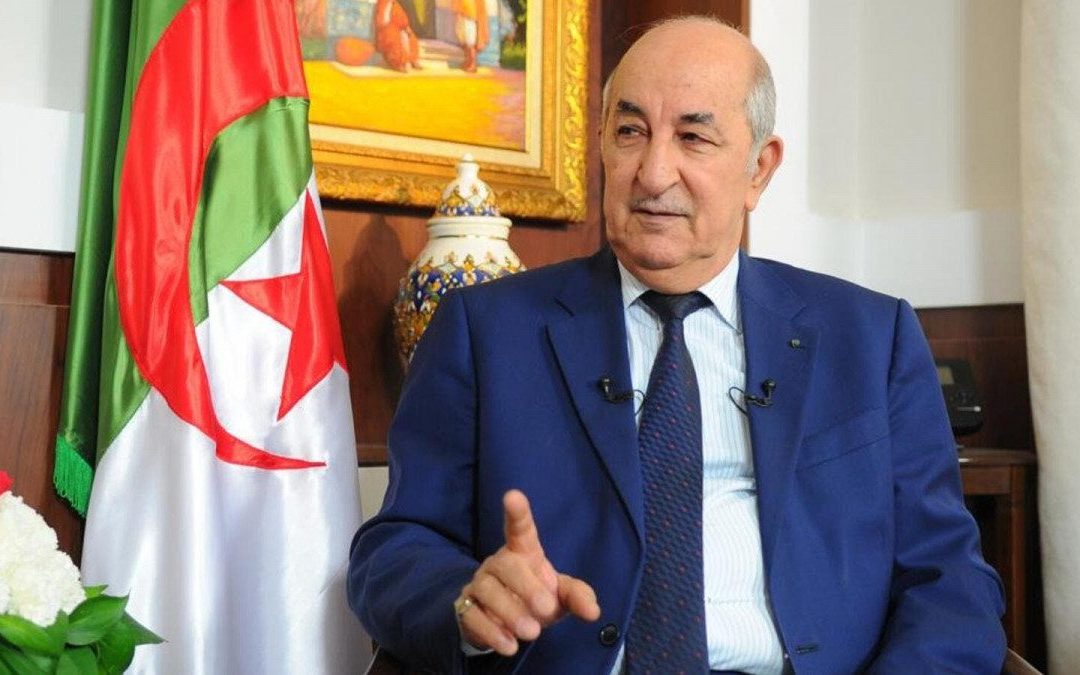 الرئيس الجزائري يجدد دعم بلاده للشعب الفلسطيني