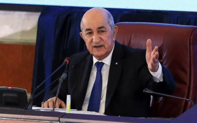 الرئيس الجزائري اعلن تقديم 30 مليون دولار للمساهمة باعادة اعمار جنين
