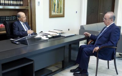وهاب زار الرئيس عون وعرض معه الأوضاع العامة على الساحة اللبنانية
