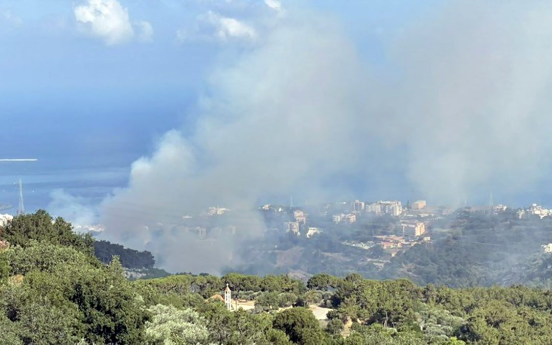 السيطرة بشكل شبه كامل على الحريق المندلع في رومية منذ الصباح وبدء عمليات التبريد