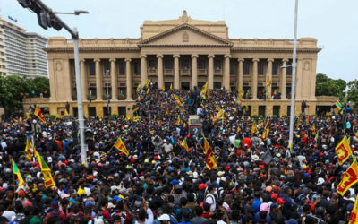 المتظاهرون بسريلانكا: سننسحب بسلام من القصر الرئاسي وأمانة الرئاسة ومكتب رئيس الوزراء فورًا