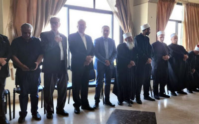 ممثلا الوزير وهاب: قام د. هشام الأعور على رأس وفد حزبي بتقديم واجب العزاء في بعلشميه.