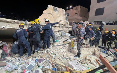 ارتفاع حصيلة انهيار مبنى في عمان الى عشرة قتلى