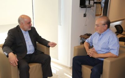 وهاب استقبل السفير الإيراني في لبنان مجتبى أماني وعرض معه التطورات في لبنان والمنطقة