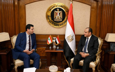 وزير الزراعة عرض مع وزير التجارة المصري تنمية أطر التعاون الإقتصادي المشترك