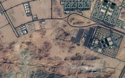 الأقمار الصناعية ترصد التقدم في إنشاء مدينة المستقبل “ذا لاين” في السعودية