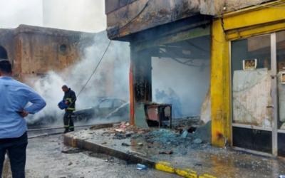 السيطرة على حريق مولد كهرباء وخزانين للمازوت و٦ سيارات و٣ منازل ومتجر في زقاق البلاط