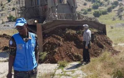 راعي لبناني أوقف عمل جرافة إسرائيلية في مرتفعات بلدة كفرشوبا بسبب عملية تجريف في أرضه