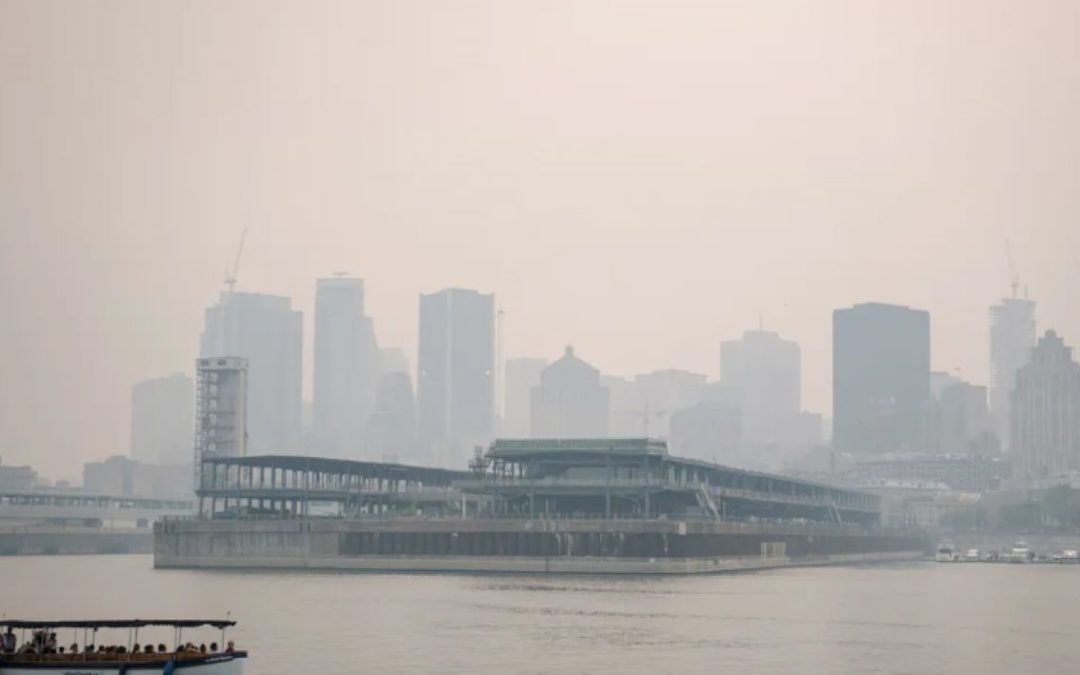 هواء مونتريال بات الأكثر تلوثا في العالم بسبب حرائق الغابات