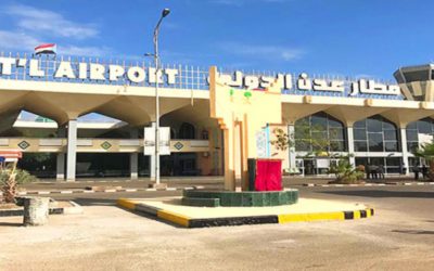 إصابات في مطار عدن الدولي إثر تحطم واجهة زجاجية جراء الرياح الشديدة