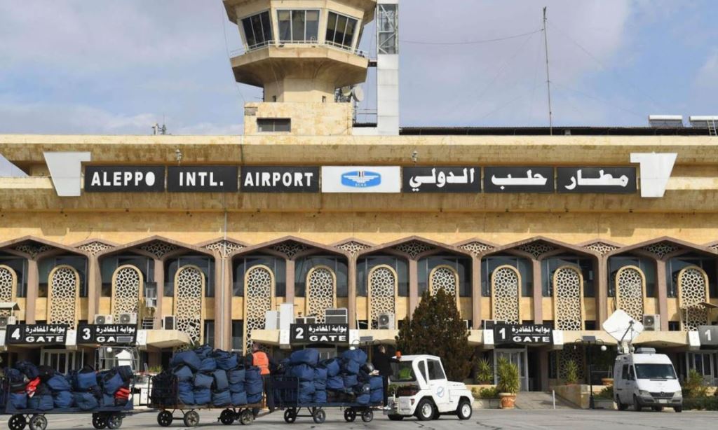 تحويل الرحلات الجوية المبرمجة عبر مطار حلب الى مطاري دمشق واللاذقية