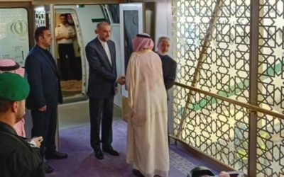 وصول وزير الخارجية الإيراني إلى السعودية
