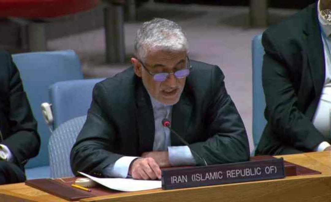 مندوب إيران في الأمم المتحدة: الاحتلال ينشر الأكاذيب ليبعد الأنظار عن جرائمه في غزة