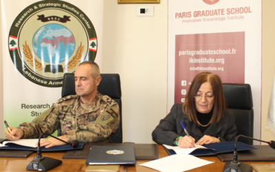 الجيش: توقيع مذكرة تفاهم بين مركز البحوث والدراسات الاستراتيجية في الجيش ومدرسة الدراسات العليا في باريس
