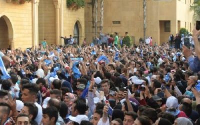 ساحة الشهداء تشهد احتشاد الالاف من مناصري “تيار المستقبل”