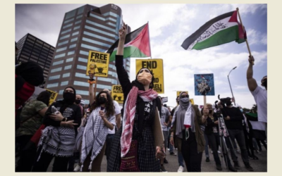تظاهرات تضامنية مع الشعب الفلسطيني في الولايات المتحدة