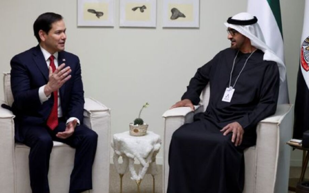 الرئيس الإماراتي يبلغ وزير الخارجية الأميركي رفضه تهجير الفلسطينيين من أرضهم