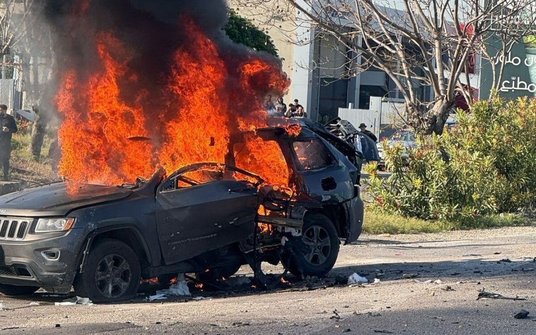 وزارة الصحة: شهيد نتيجة الغارة الإسرائيلية على سيارة على طريق صيدا- الغازية