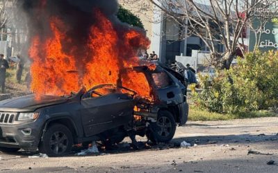 وزارة الصحة: شهيد نتيجة الغارة الإسرائيلية على سيارة على طريق صيدا- الغازية