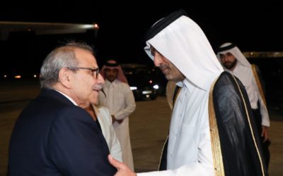 سلام والوفد الوزاريّ المرافق في قطر