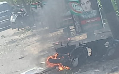 غارة بمسيّرة إسرائيلية تستهدف دراجة نارية في المنصوري