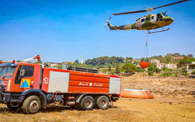 اندلاع حريق جديد قرب نهر الليطاني في محلة أرزي والدفاع المدني يعمل على اخماده