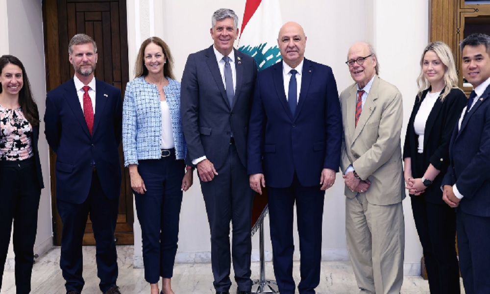 الرئيس عون التقى وفد رجال الأعمال الأميركيين من أصل لبناني