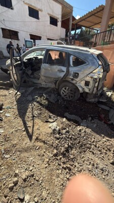 مسيرة اسرائيلية استهدفت سيارة بين بلدتي ديرعامص وصديقين وسقوط اصابات